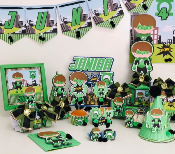 kit festa so um bolinho lanterna verde arquivo digital montagem