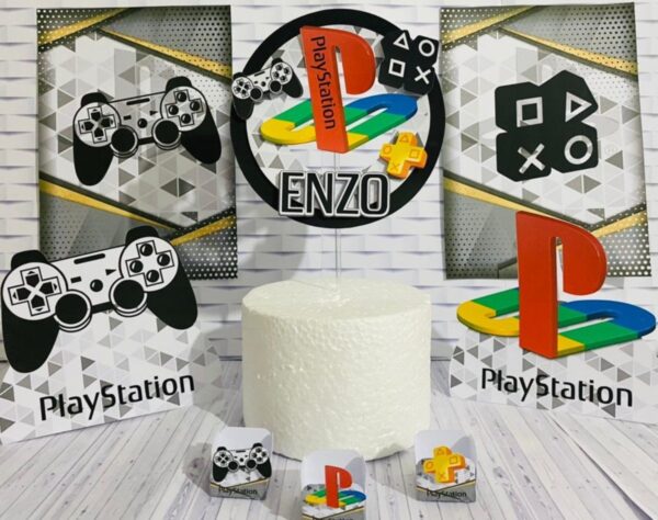 kit festa so um bolinho playstation arquivo digital so um bolinho playstation