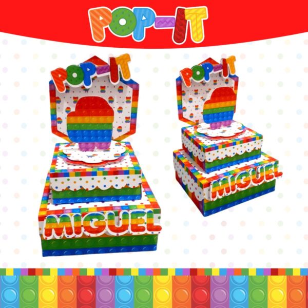 kit festa so um bolinho pop it colorido arquivo digital so um bolinho pop it