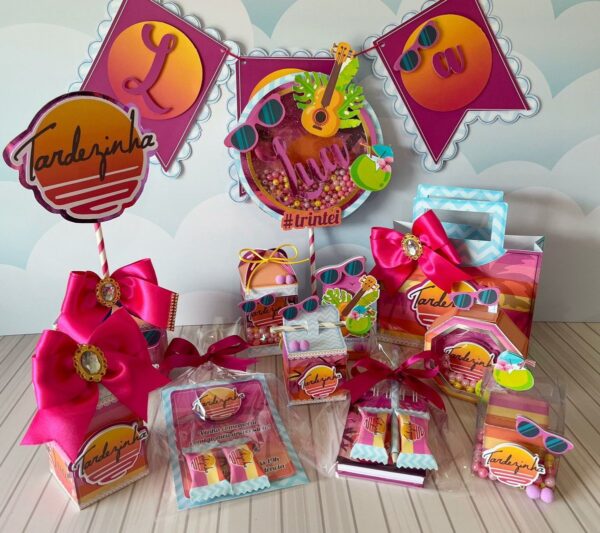 kit festa tarderzinha arquivo digital decoracao festa infantil