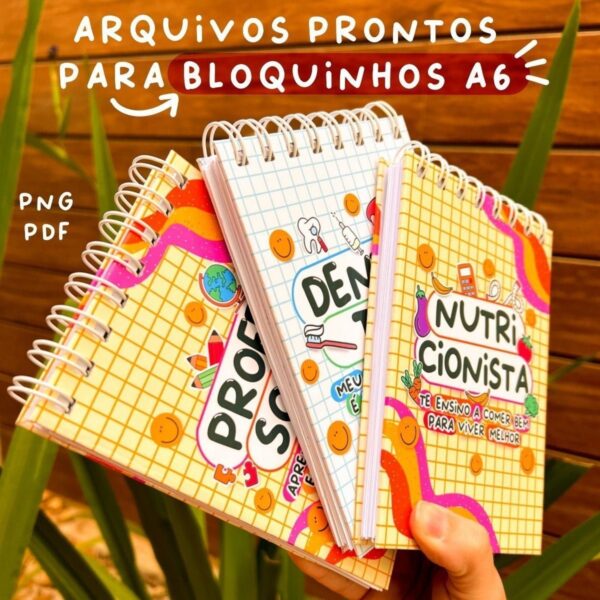 Kit Imprimível Profissões Balinha Botton Bloquinho Caneca