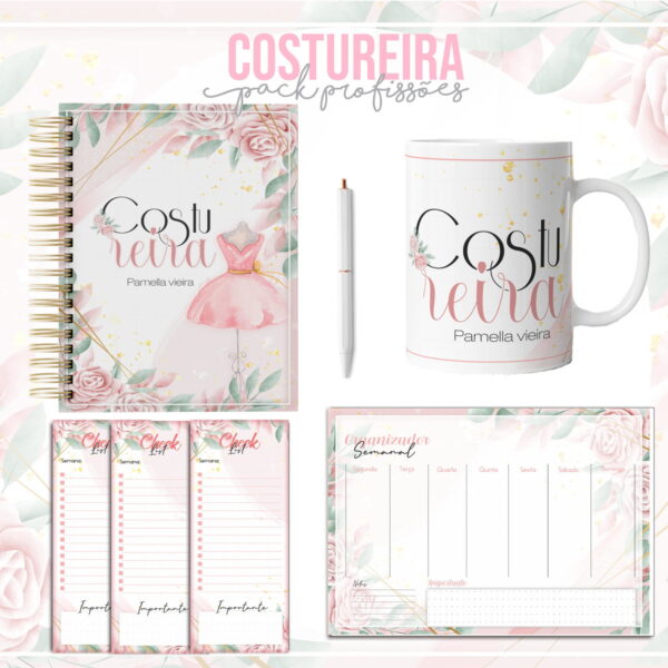 kit para encadernacao costureira arquivo digital papelaria digital