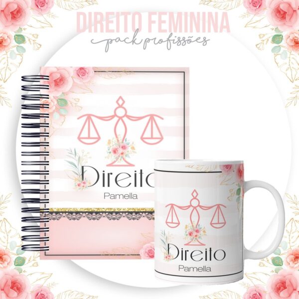 Kit para Encadernação Direito Feminino - Arquivo Digital - Imagem 3