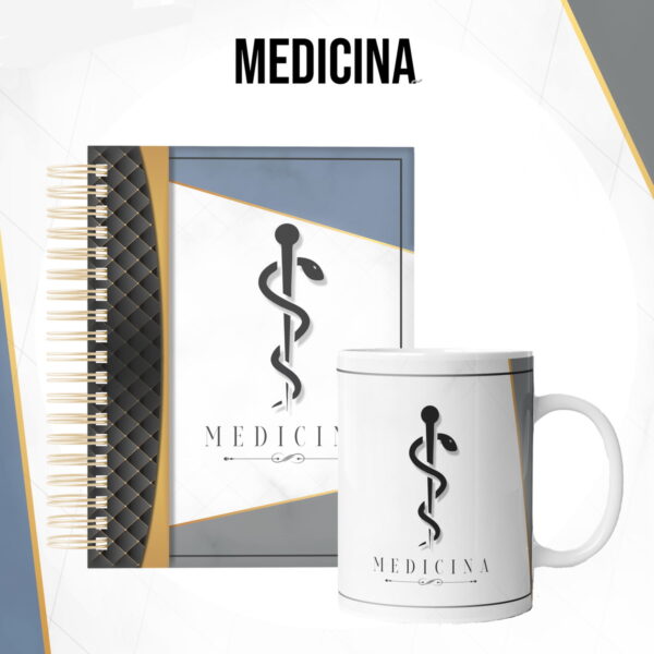 Kit para Encadernação Medicina Masculina - Arquivo Digital - Imagem 2