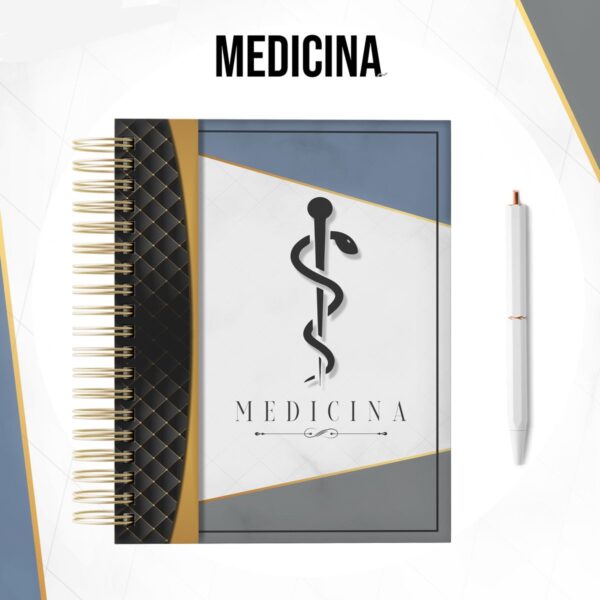 Kit para Encadernação Medicina Masculina - Arquivo Digital - Imagem 3