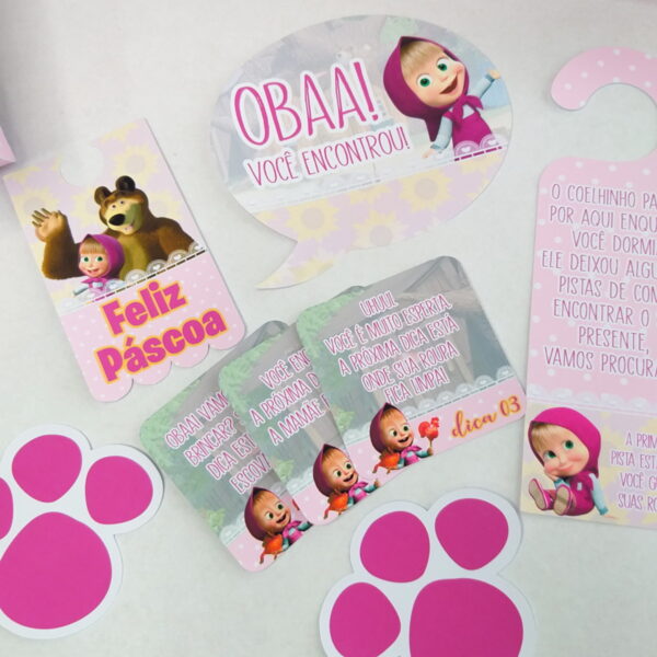 Kit Páscoa Marsha e o Urso - Arquivo Digital - Imagem 4