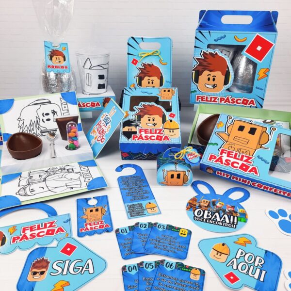 Kit Páscoa Roblox - Arquivo Digital