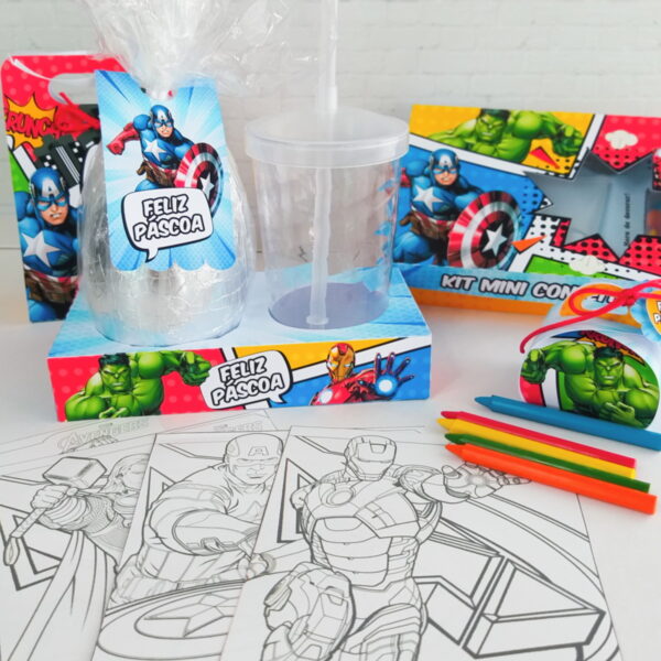 Kit Páscoa Vingadores - Arquivo Digital - Imagem 5