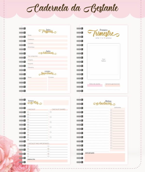 Kit Planners Gestantes - Arquivo Digital - Imagem 3