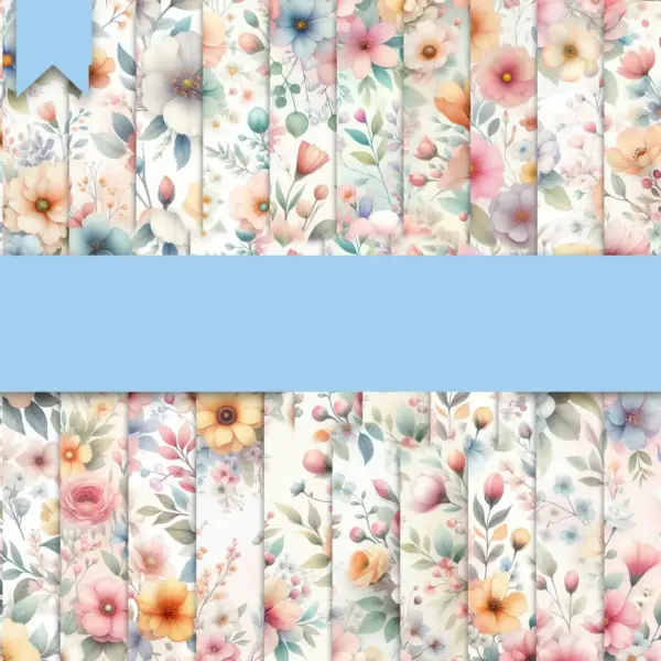 Kit Png Fundos Floral Pastel Para Projetos Criativos 6