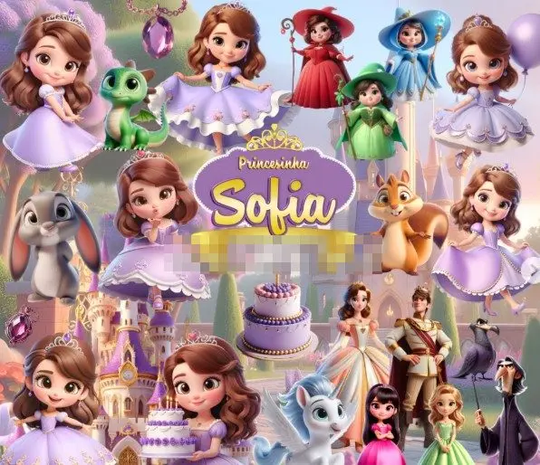 Kit Png Princesa Sofia Com Designs Exclusivos Personalizacao