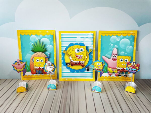 Kit Só um bolinho Bob Esponja - Arquivo Digital - Imagem 4