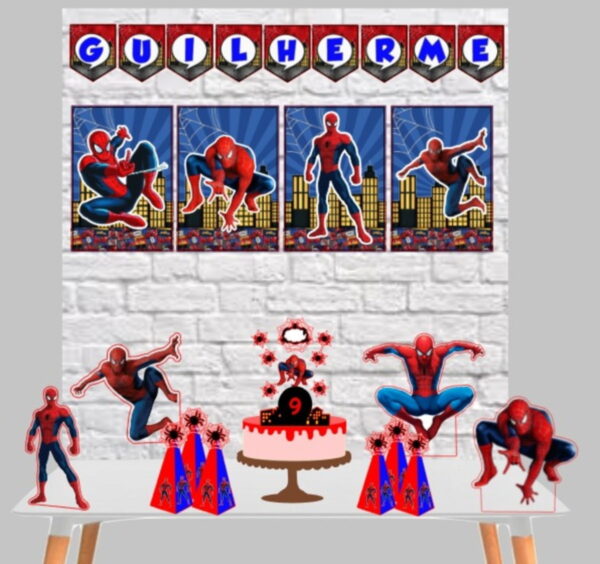kit so um bolinho homem aranha arquivo digital papelaria digital