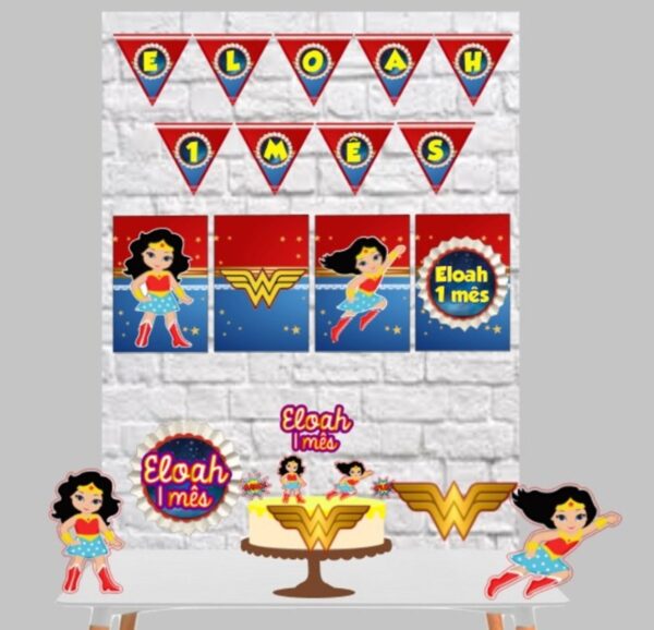 kit so um bolinho mulher maravilha arquivo digital arquivo de corte