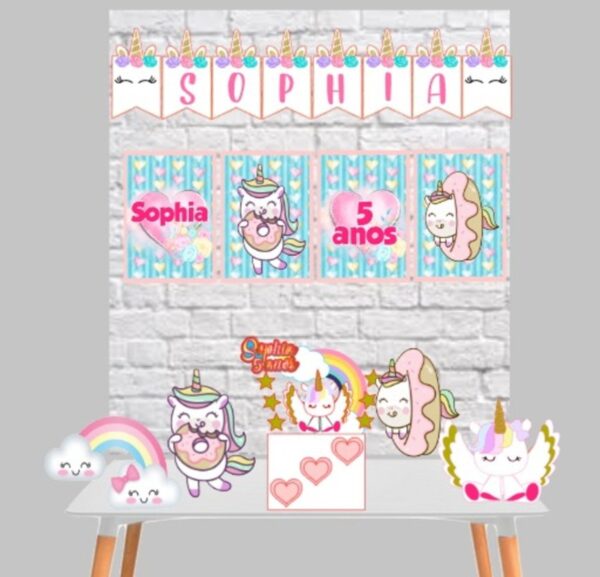 kit so um bolinho unicornio arquivo digital papel e scrapbook