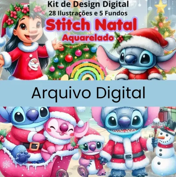 Kit Stitch Natal Para Scrapbooking E Papercraft 2