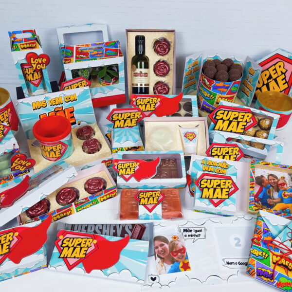 kit super mae arquivo digital caixa para doces