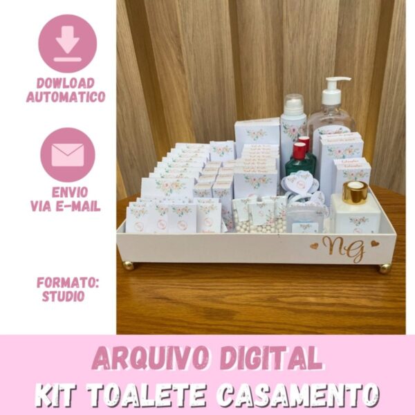 kit toalete banheiro casamento studio arquivo de corte