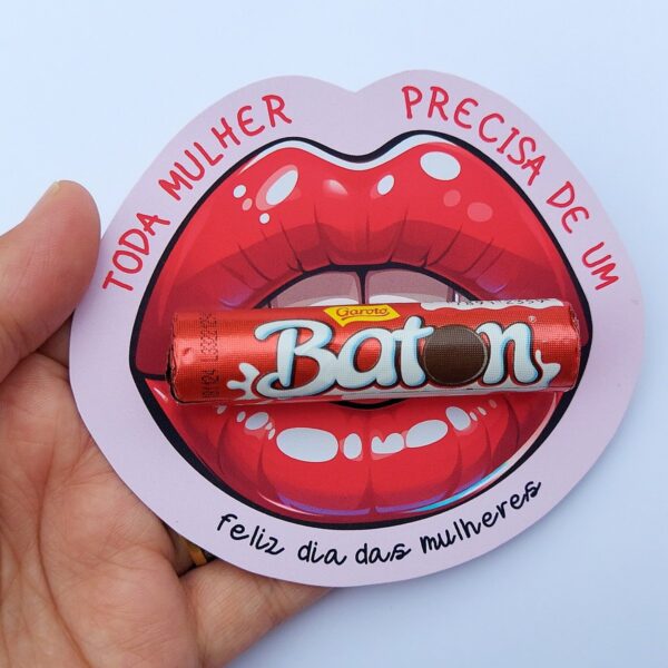 Lembrancinha Boca Baton Chocolate Dia das Mulheres - Imagem 4