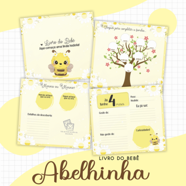 Livro bebê Abelhinha - Arquivo Digital - Imagem 2