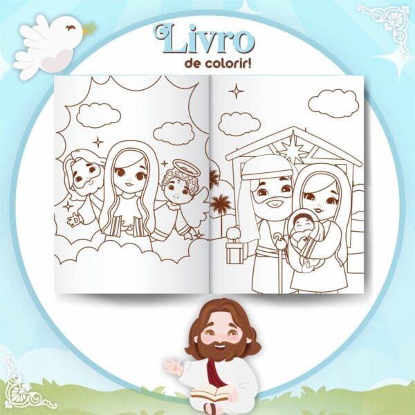 livro colorir religioso infantil arquivo digital livro colorir infantil