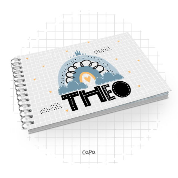 Livro de Assinaturas Arco Íris Menino - Arquivo Digital - Imagem 2