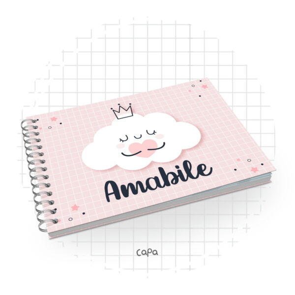 Livro de Assinaturas Nuvem Menina - Arquivo Digital - Imagem 2