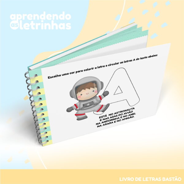 Livro de Atividades Letras Bastão - Arquivo Digital - Imagem 3