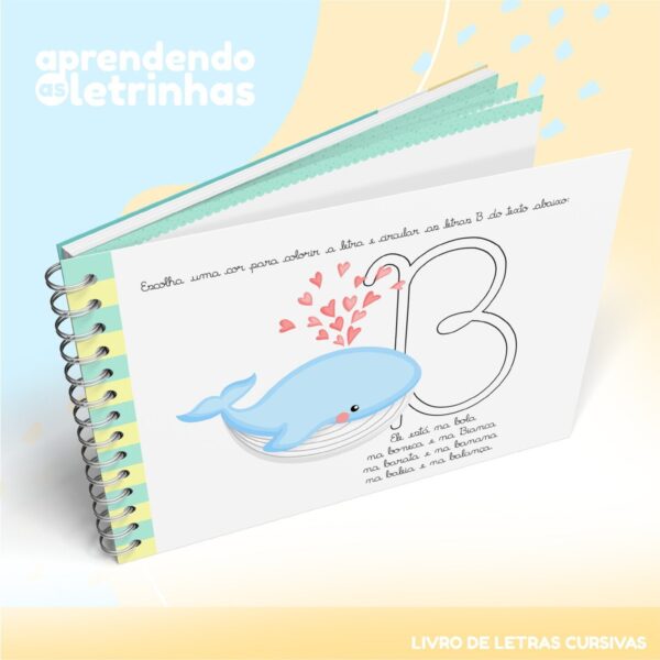 Livro de Atividades Letras Cursivas - Arquivo Digital - Imagem 3
