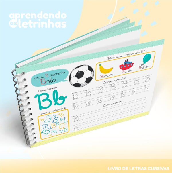 Livro de Atividades Letras Cursivas - Arquivo Digital - Imagem 2