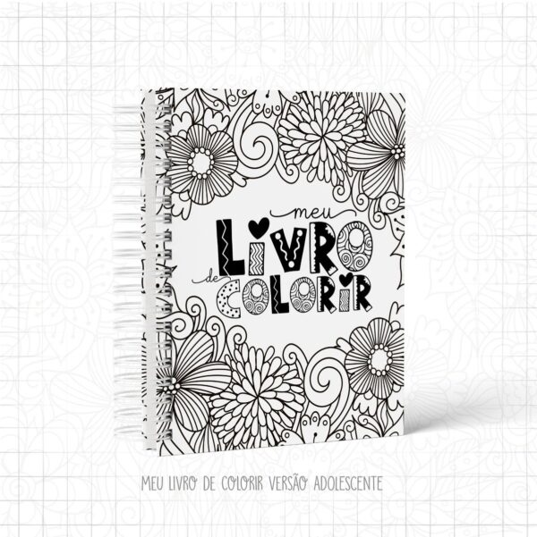 livro de colorir adolescente arquivo digital atividades