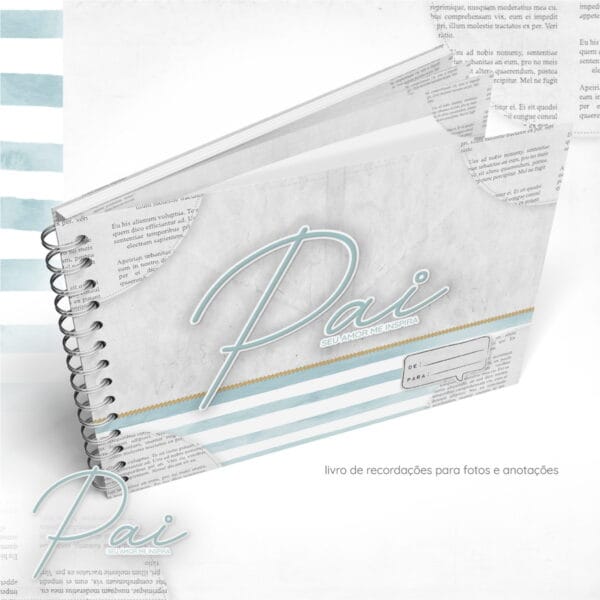 livro de memorias dia dos pais arquivo digital caderno personalizado