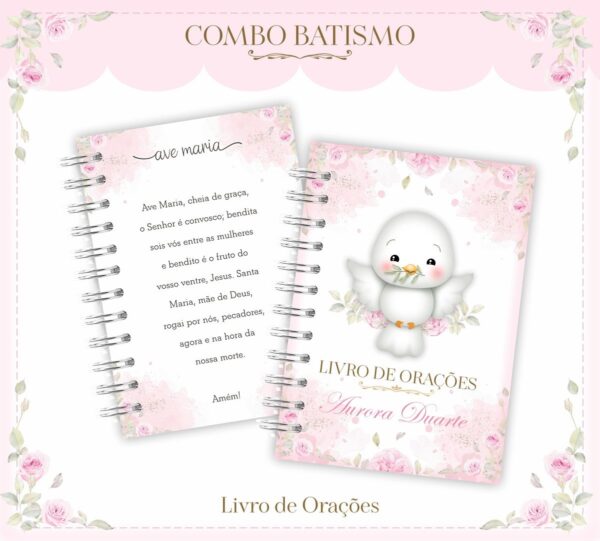 Livro de Orações A6 Menina - Arquivo Digital - Imagem 3