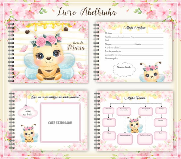 livro do bebe abelhinha arquivo digital miolo digital