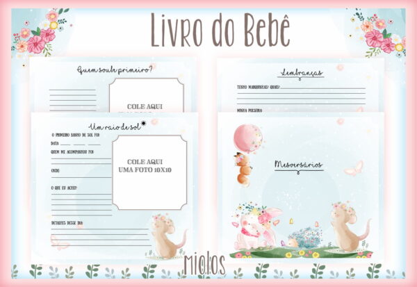 Livro do bebê Animais Baloeiros - Arquivo Digital - Imagem 2