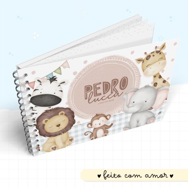 livro do bebe animais cute menino arquivo digital aniversarios e festas