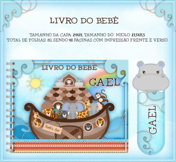 livro do bebe arca de noe arquivo digital livro de recordacoes