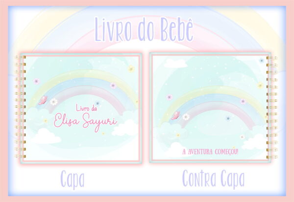 livro do bebe arco iris menina i arquivo digital bebe