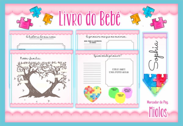 Livro do Bebê Autismo Menina - Arquivo Digital - Imagem 2