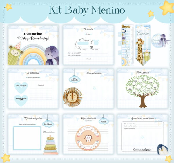 Livro do Bebê Baby Foto Menino - Arquivo Digital - Imagem 2