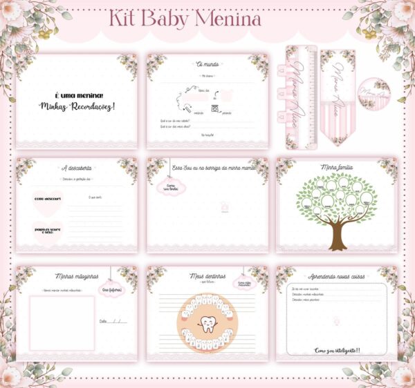 Livro do Bebê Baby Menina - Arquivo Digital - Imagem 2