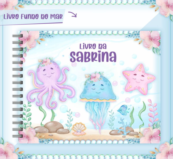 livro do bebe bichinhos no mar arquivo digital kit digital