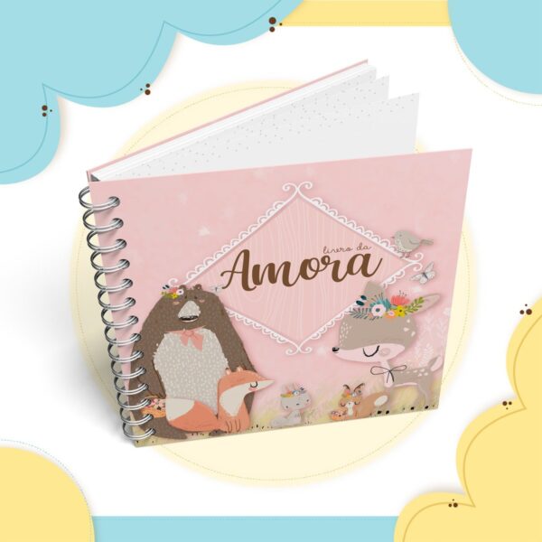 livro do bebe bosque menina arquivo digital organizar recordacoes bebe 1