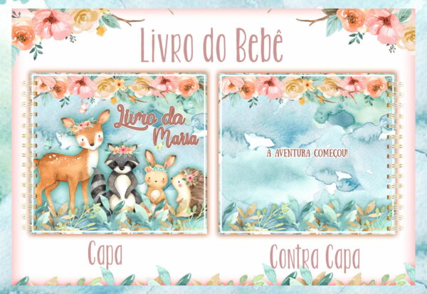 livro do bebe bosque menina ii arquivo digital papelaria