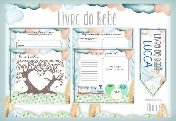 Livro do Bebê Brinquedos Vintage I - Arquivo Digital - Imagem 2