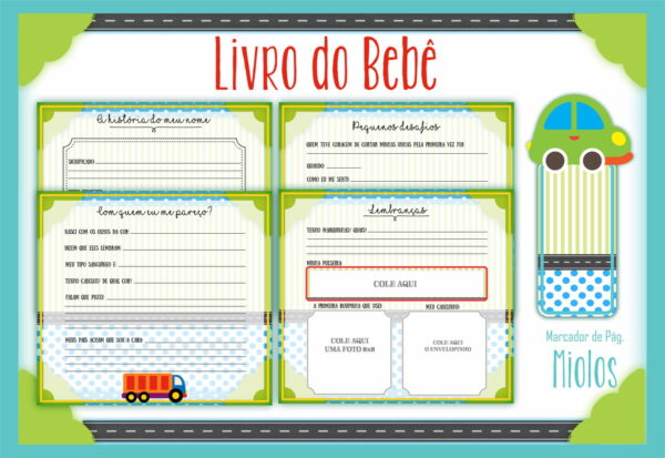 Livro do Bebê Carros - Arquivo Digital - Imagem 2