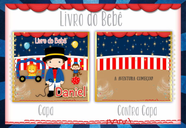 livro do bebe circo arquivo digital lembrancas