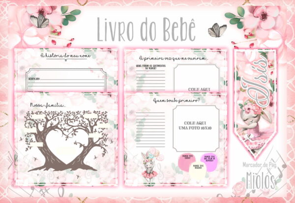 Livro do Bebê Coelhinha Bailarina - Arquivo Digital - Imagem 2