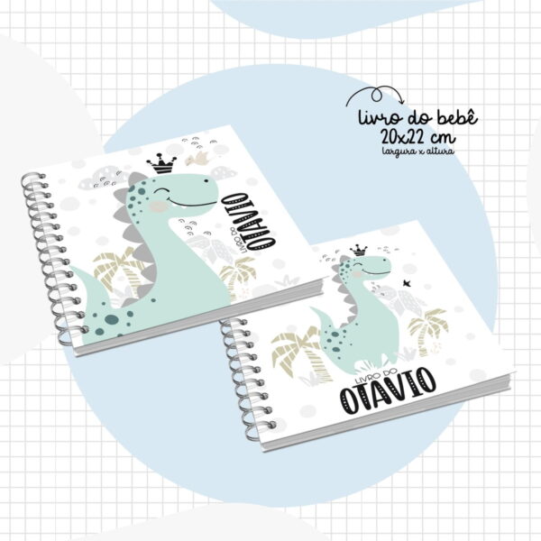 livro do bebe dino boy arquivo digital personalizacao