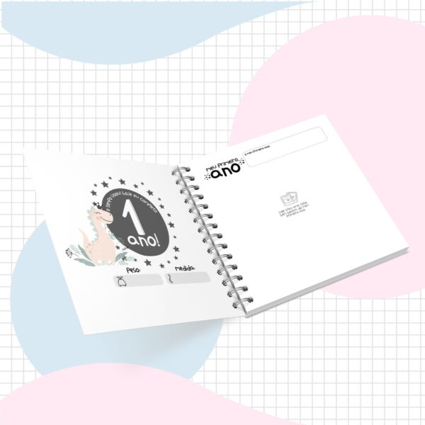 Livro do Bebê Dino Girl - Arquivo Digital - Imagem 3
